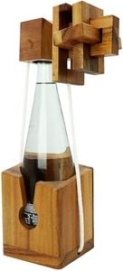 BSIRI Think for Bottle Puzzle Challenging Brain Teaser and Holder Game Functional Storage Ideal for Bottles Lover and Fun Gifts Hard Games