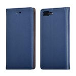 UEEBAI Case for iPhone SE 2022 5G/iPhone 7/iPhone 8/iPhone SE 2020, Genuine Leather Flip Case Luxury Vintage Wallet Cover Card Slots Magnetic Kickstand Protective Case for iPhone SE3/SE2 - Blue