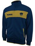 Icon Sports Soccer Track Jacket – Official Licensed Men’s World Football Club Team Casual Full Zip Up Active Adult Top, Unam Pumas, XX-Large