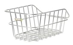 Basil Cento Aluminum Rear Bicycle Basket - Silver