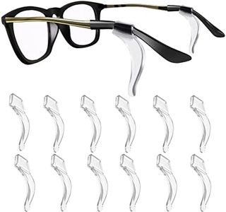 Silicone Non-Slip Ear Grip Hooks for Eye Glasses and Sunglasses,Eyeglass Ear Hook,Kids&Adults Sport Eyewear Retainer(Clear)