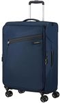 Samsonite Litebeam - Spinner M, Expandable Suitcase, 66 cm, 67/73 L, Blue (Midnight Blue)