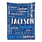 Dr.TOUGH Personalized Blankets with Name Customized Baby Blankets for Girls Boys Adults Monogrammed Blankets and Throws Christmas Birthday Mothers Fathers Valentines Day Gift