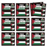 HBYDO 10 Pcs Palestine Stickers Tattoo,Free Palestinian Flag Tattoo Sticker,Waterproof Palestine Flag Sticker Gaza Flag for Party Parade Gatherings palestinetattosticker