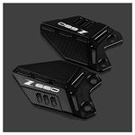 Velospeed Compatible with Kawasaki Z650 2017-2023 Motorcycle Accessories CNC Footrest Front Pedal Wing Bracket Protector z 650 Accessories (black)