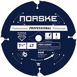 Norske Tools NCSBP282 7-1/4 inch 4 Tooth Polycrystalline Diamond (PCD) Hardie Fiber Cement Saw Blade