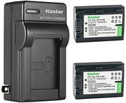 Kastar 2-Pack Battery and AC Wall Charger Replacement for Sony DCR-SR62, DCR-SR65, DCR-SR77, DCR-SR8, DCR-SR80, DCR-SR82, DCR-SR85, DCR-SR87, DCR-SR90, DCR-SX30, DCR-SX31, DCR-SX40, DCR-SX41, DCR-SX50