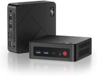 BOSGAME E4 Mini PC Ryzen 5 3550H Processor(4C/8T, Up to 3.7 Ghz) 16GB RAM 512GB NVMe SSD Mini Desktop Computers, Dual RJ45 LAN, Wi-Fi5/BT 5.0, Triple Display for Business and Office
