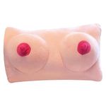 Boobs Pillow 3d Breast Pillow Funny Novelty Boob Breasts Cushion Girlfriend Pillow for Men Stuffed Plush Boobie Boob Pillow Cushion Night Hilarious Gag Gift for Family Friend Birthday