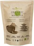 Matcha Green Tea Capsules | Organic | 1200mg per Serving | 120 Capsules | Natural Energy Supplement & Ergogenic Aid | MySuperfoods