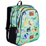 Wildkin 15-Inch Kids Backpack for Boys & Girls, Perfect for Early Elementary, Backpack for Kids Features Padded Back & Adjustable Strap, Ideal for School & Travel Backpacks (Wild Animals)