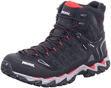 Meindl Homme Lite-Hike GTX Bottes de Trekking et de randonnée, Noir/Rouge, 43 EU