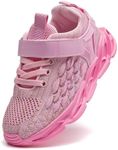 DADAWEN Toddler/Little Kid Sneakers for Boys Girls Lightweight Breathable Sports Athletic Running Tennis Shoes Hot Pink US Size 11 M Little Kid