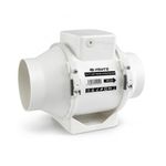 VENTS 100mm (4”) Inline Bathroom Extractor Fan with Run-On Timer – Quiet Loft-Mounted Ventilation for Showers, Toilets & Damp Control