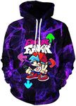 GDKLXL 3D Printed Hoodie,Unisex kids Game Sweatshirt Hoodies For Boys And Girls Hoodie1-Medium, Purple