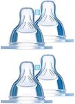 MAM Teat 0 Size 0 Finest Suction Hole Size Pack of 4 // Especially for Premature and Newborns // Ideal for Breast Milk and Pre-Food