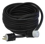 Powertronics Connections NEMA L14-30 50' cord 50-Feet 30-Amp L14-30 Generator Power Cord for Upto 7500-watt Generators