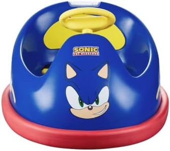 Sonic The Hedgehog Bumper Car for Kids, 2 Speed Electric Bumper Car Vehicle, Toddler Bumper Car with Remote Control and 360 Degree Turning, 12V 20W Motor, LED Lights, Gifts for Toddlers