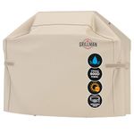 Grillman BBQ Grill Cover, Heavy-Duty Gas Grill Cover for Weber Spirit, Weber Genesis, Char Broil. Rip-Proof and Waterproof (60 L x 28 W x 44 H, Tan)