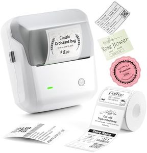 NIIMBOT B31 Label Maker with Tape, 3 Inch Portable Bluetooth Thermal Label Printer for Barcode, Address, Logo and Tag Labels, Cable Labeling Compatible with iOS Android PC, Grey