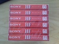 Sony Blank Audio Cassette Tape HF60 HF-60 (6-Pack)