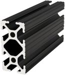 8020, 1020, 10 Series 1 Inch x 2 Inch T-Slotted Aluminum Extrusion DIY Extruded Linear Slot Bar Rail 80/20 (Black Anodize, 60" Long)