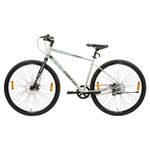 FIREFOX Bikes Street X 700C Single Speed Bicycle for Men | Disk Brake | Silver/Grey (Frame: 18 Inch) - 98% Assembled Cycle