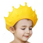 Baby bath Shower Cap Bath Visor hat Eye and Ear wash Protection Adjustable Silicone Bathing Crown Waterproof Shampoo hat Washing Hair Shower Bathing Protection Bath Cap Toddler Baby Kids Children