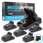 MOUSINATOR Rat Trap | 6 Pack Large Rat Snap Traps for Indoor & Outdoor Use | Easy to Set | Safe & Reusable | Easy to Clean | Effective Powerful Rat & Mouse Trap | Best Mouse Trap That Works Instantly