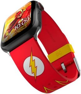 DC Comics - The Flash Tactical Edition - Cinturino in silicone con licenza ufficiale compatibile con Apple Watch