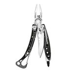 Leatherman Skeletool CX - Camping and Survival DIY Multi-Tool Made in The USA with 7 Essential Built-in Tools Including Pliers, Wire Cutter, and a Knife, in Stainless Steel