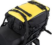 Rhinowalk Motorcycle Pannier Bag Waterproof Rear Rack Trunk Motor Seat Bag Multifunctional Motor Saddle Bag 20L Motorcycle Tail Bag Professional Motor Accessories, Yellow