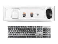 Dell KM717 Premier - Keyboard and Mouse Set - Bluetooth, 2.4 GHz - QWERTY - UK - for Latitude 3310 2-in-1, 5310, Precision Mobile Workstation 5750, 77XX, XPS 13 93XX , Grey