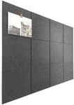 DECORITA Black Cork Board 47"x35" -