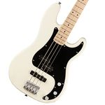 Squier Affinity Series Precision Bass, Olympic White, Maple Fingerboard