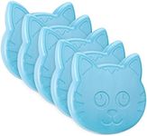 Navaris Lunch Box Ice Packs (Set of 5) - Kids Cool Pack Freezer Blocks for Boys or Girls - Reusable Slim Cold Packs for Cooler Bag Travel - Blue Cat