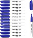 OASIDOS Dry Erase Markers Fine Tip 12 Pack Blue Fine Point Thin Dry Erase Markers Bulk, Low Odor Whiteboard Markers for Office Classroom School White Board