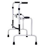 Fold Up Rolling Walker for Tall People/Seniors, Portable Aluminum Upright Walker with Handle, Outdoor/Indoor, Load 180Kg/400Lbs