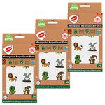 RUNBUGZ 100% Natural Mosquito Repellent Animal Patches For Kids - 30 Patches - Pack of 3 - Deet-Free - Waterproof Patches for Babies with 12hr. Protection from Dengue, Malaria, Chikungunya