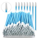 AAwipes Cleanroom Swabs (100pcs, 3.2mm Head Width Spear Shape Pointed Tips, Blue) Multi-Purpose Cleaning Swab Sticks with Lint-Free Microfiber Tips for Inkjet Printer, Camera, Lens