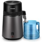 VIVOHOME Water Distiller Countertop 1.06 Gallon/4L 900W Distilled Water Machine with Smart Switch Purifier Filter for Home Office, Black