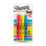 Sharpie Pocket Style Highlighters, Chisel Tip, Assorted Colors, 4 Count (Pack of 1)