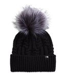 THE NORTH FACE Kids' Oh-Mega Fur Pom Beanie, TNF Black, One Size