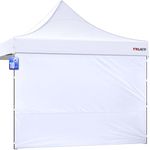 CLAETF 10x10 Canopy sidewalls,Sidewalls with 600D Oxford Fabric,Pop Up Canopy Waterproof 99% UV Protection,Suits Pop up Tent/Instant Canopy,Sidewalls 1PCS Only(White)