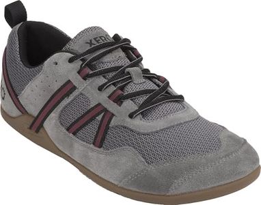 Xero Shoes Men’s Prio Suede Barefoot Athletic Sneaker, Steel Gray, 13