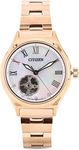 CITIZEN Automatic Analog Womens Gold Stainless Steel Watch - Mother of Pearl Dial - PC1007-81D