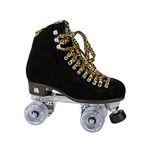 Moxi Skates - Panther - Fun and Fashionable Womens Roller Skates | Black Suede | Size 8