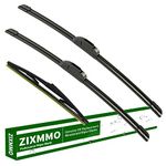 ZIXMMO 26"+18" windshield wiper blades with 16" Rear Wiper Blades Replacement for 2004-2009 Toyota Prius -Original Factory Quality,Easy DIY Install (Set of 3)