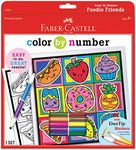 Faber-Castell Color by# Foodie Friends Kit – 5 Washable DuoTip Markers