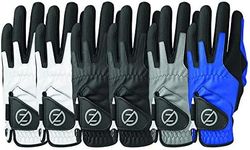 Zero Friction Men's Performance Universal-Fit Golf Glove, Multicolor V2 6Pk